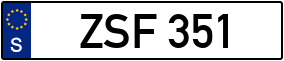 Trailer License Plate